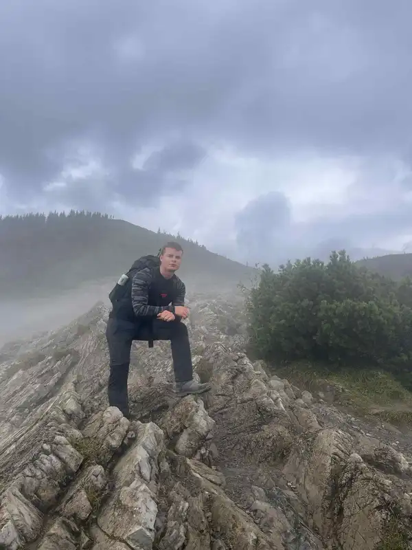 On a hike to 'Czarny Staw Gasienicowy'.